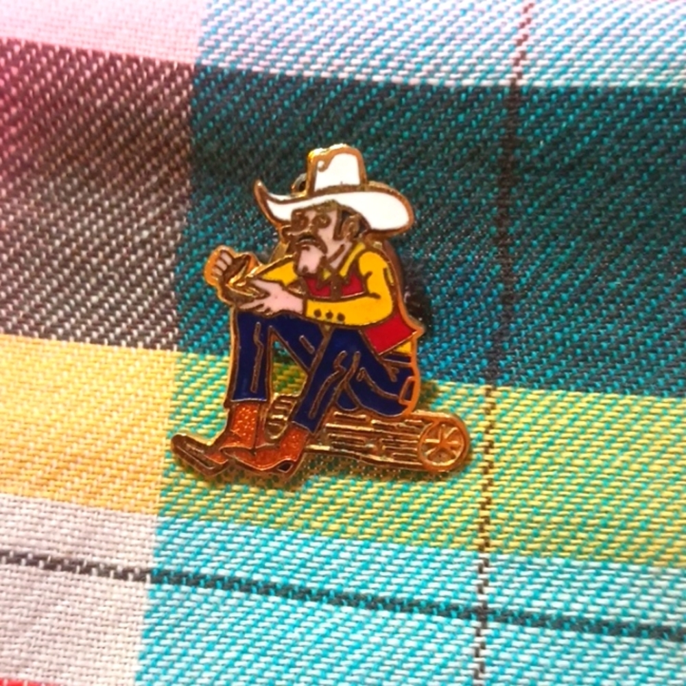 Cowboy Dipping Snuff Enamel pin